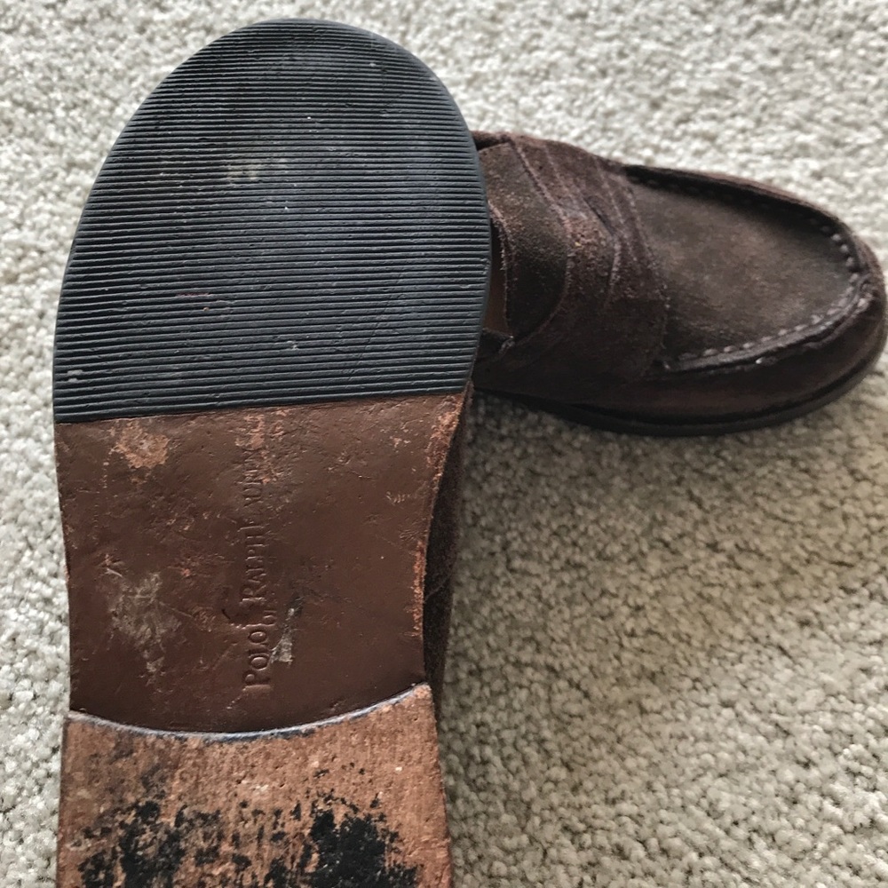 Ralph Lauren Boys Suede Loafers - size 13.5 - Picture 4 of 4
